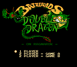 Battletoads & Double Dragon - on Ragnarok Title Screen
